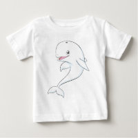 Happy Beluga Whale Cartoon