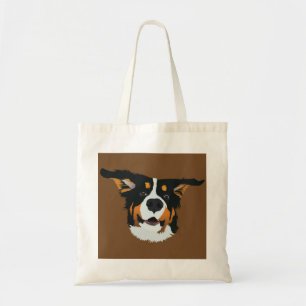 Happy Bernese Mountain Dog Tote Bag