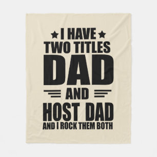 Happy best fathers day gift ideas good host dad fleece blanket