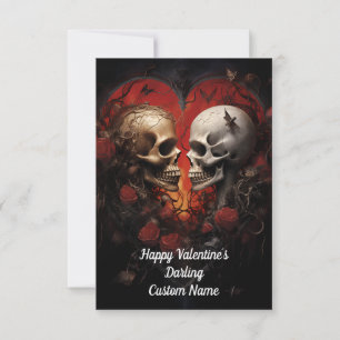 Happy Best Valentine´s Darling Love Thank You Card