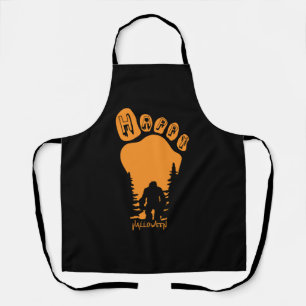Happy Big Foot Halloween Apron