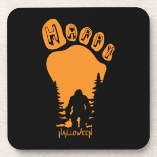 Happy Big Foot Halloween Coaster