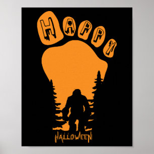 Happy Big Foot Halloween Poster
