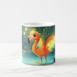 Happy bird Cartoon Style Vibrant Cute Colorful Coffee Mug