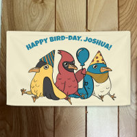 Happy Bird Day Cartoon Birds Themed Birthday