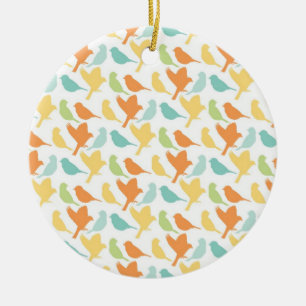 Happy Birds Ceramic Tree Decoration