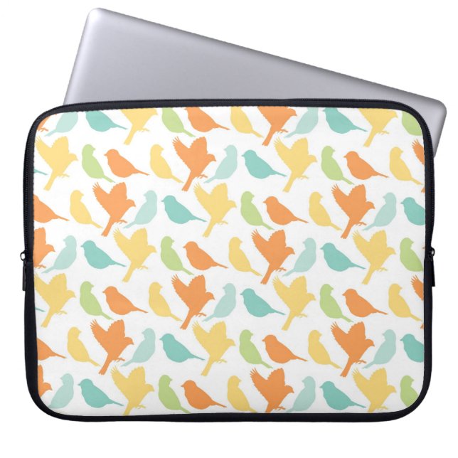 Happy Birds Laptop Sleeve (Front)
