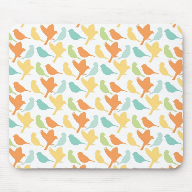 Happy Birds Mouse Mat (Front)