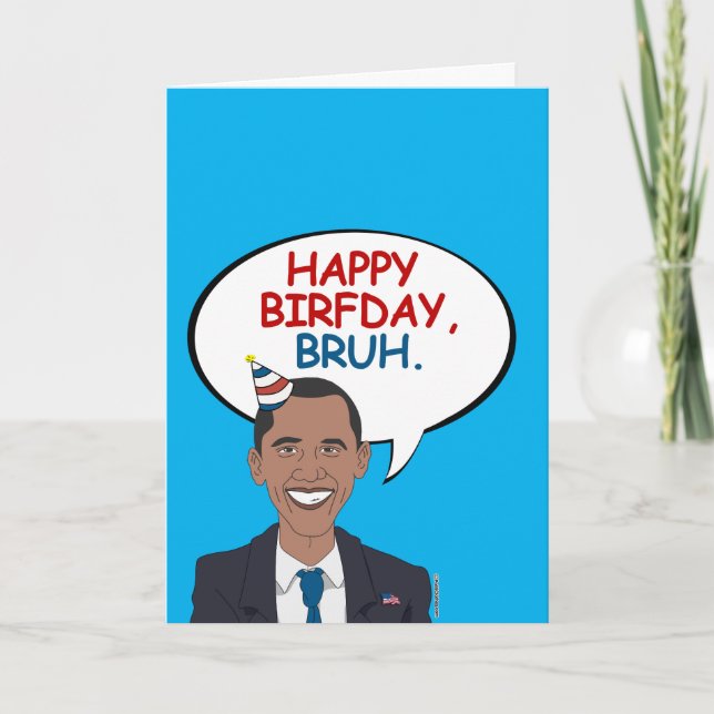 Happy Birfday, Bruh Card (Front)
