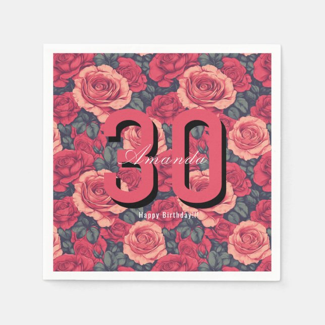 Happy Birhday Napkin (Front)