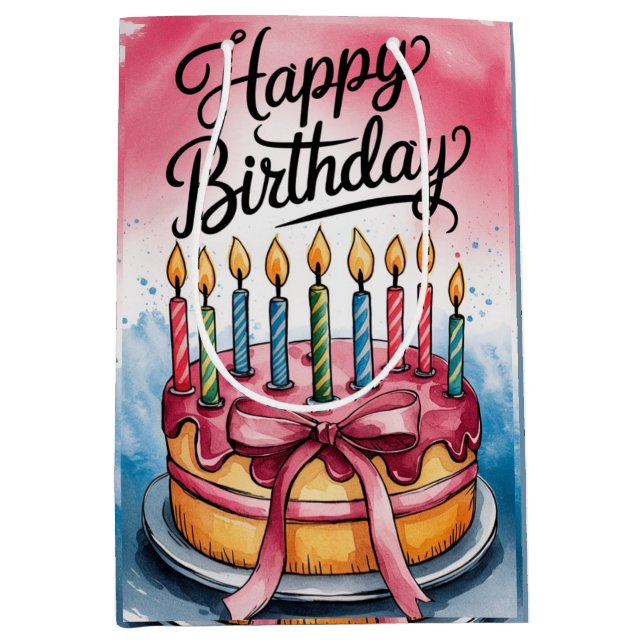 Happy birth day gift bag (Front)