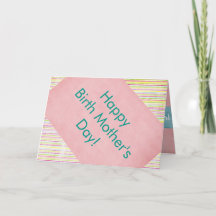 Happy Birth Mother's Day Card with Love