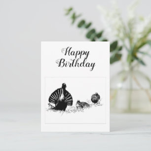 Happy Birthaday capercaillies Hunters Postcard