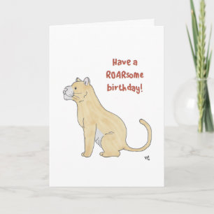 Happy Birthda Have a Roarsome Birthday - Lion Card