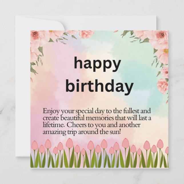  Happy Birthday (Front)