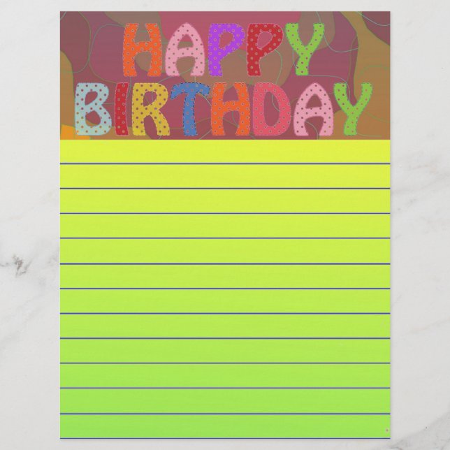 Happy Birthday (Front)