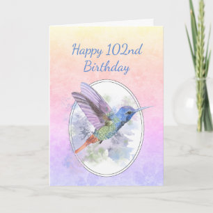 Happy Birthday 102nd Hummingbird Bird Programme