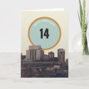 Happy Birthday 14 Years Old Card