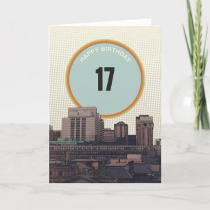 Happy Birthday 17 Years Old Card