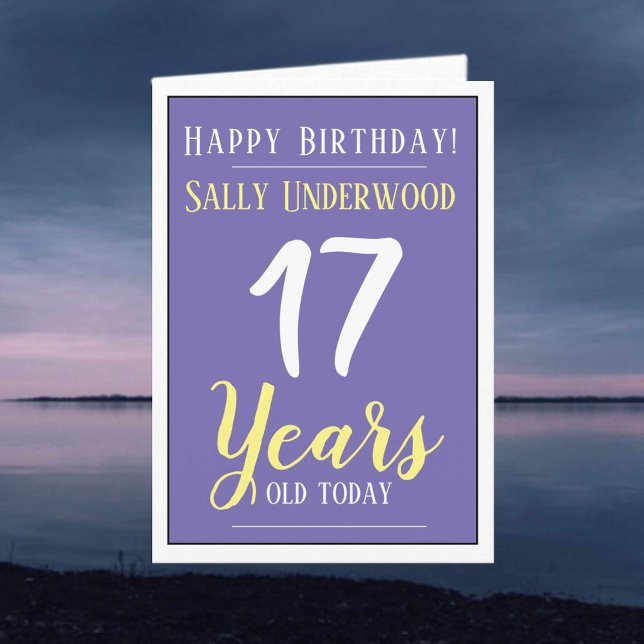 Happy Birthday 17 Years Old Card (Creator Uploaded)