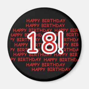 Happy Birthday 18  Magnet