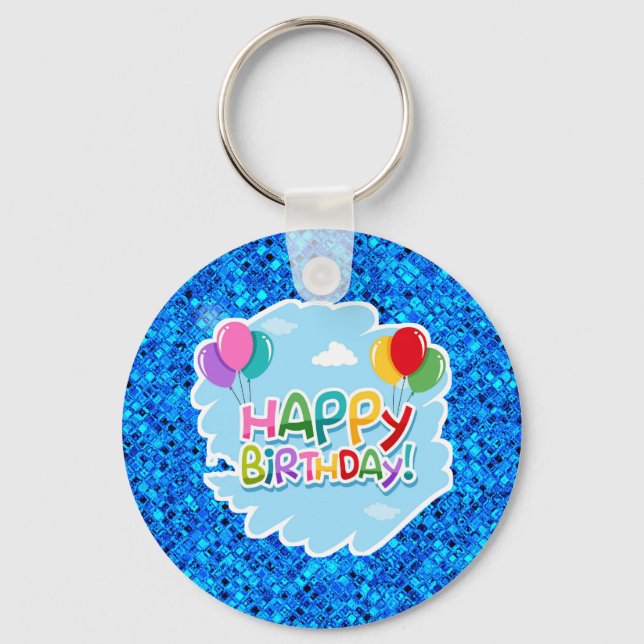 Happy Birthday!-23769 Key Ring (Front)