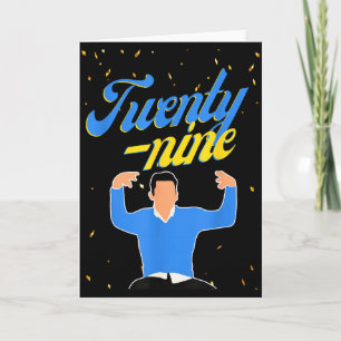 Happy Birthday 29th Twenty Nine New Girl In My 29 Card