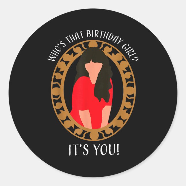 Happy Birthday 29th Twenty Nine New Girl In My 29  Classic Round Sticker (Front)
