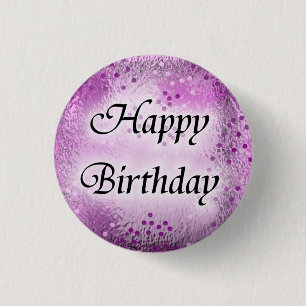 Happy Birthday 3 Cm Round Badge