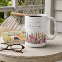 Happy Birthday 50th August Birth Flower Custom