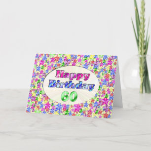 Happy Birthday 60 Card