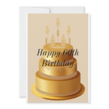 Happy Birthday 60th Invitation