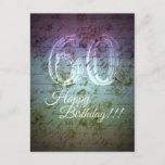 Happy Birthday!!! 60th Postcard<br><div class="desc">Happy Birthday!!! 60th</div>