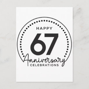 Happy birthday, 67 years, six seven birthday, 2026 holiday postcard