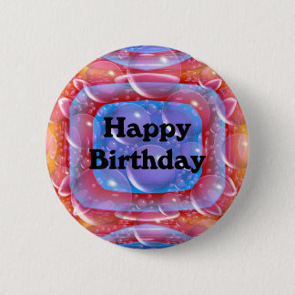 Happy Birthday 6 Cm Round Badge