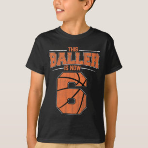 Happy Birthday 6th 6 Year Old Basketball Boys Sixt T-Shirt