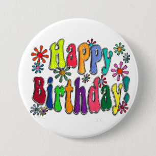 Happy Birthday 7.5 Cm Round Badge