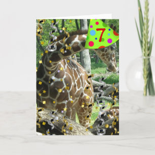 Happy Birthday 7 Year Old Card