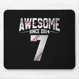 Happy Birthday 7th 7 Year Old Sketll Boys Seven 20 Mouse Mat