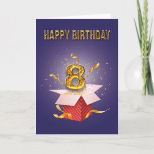 Happy Birthday 8 Basic Card