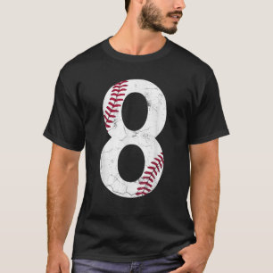 Happy Birthday 8Th 8 Year Old Baseball Gift Boys E T-Shirt