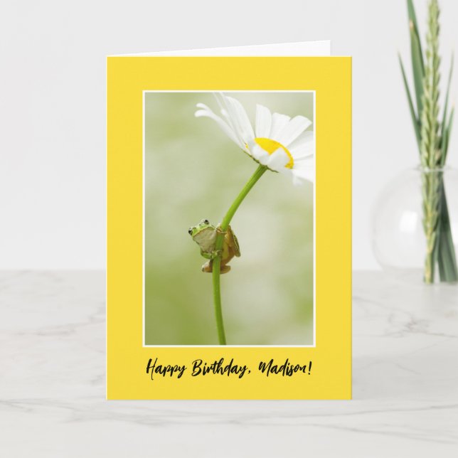 Happy Birthday | A Cute Frog Card (Front)