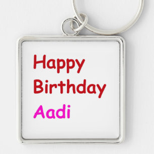 Happy Birthday Aadi Key Ring