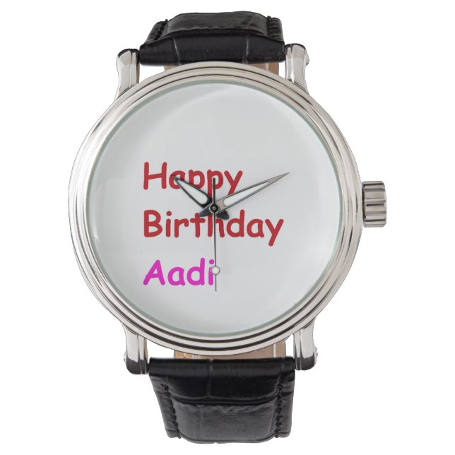 Happy Birthday Aadi Watch (Front)