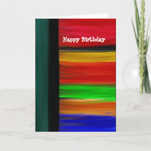 Happy Birthday Abstract Card