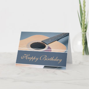 Happy Birthday - Acoustic Guitar Card