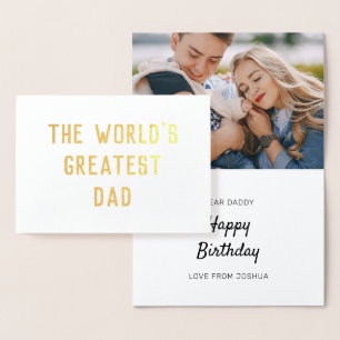 Happy Birthday   Add Your Own Photo Foil Card
