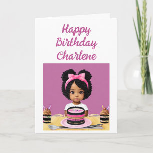 Happy Birthday African-American Child Card