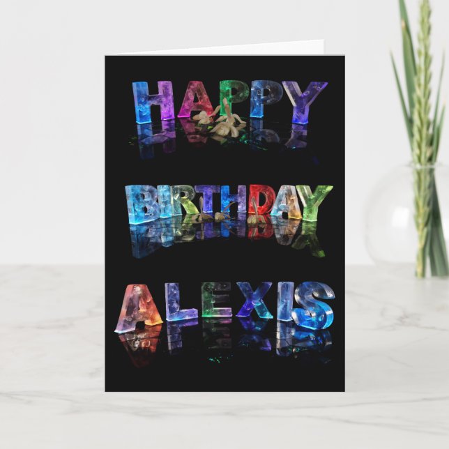 Happy Birthday Alexis Card (Front)