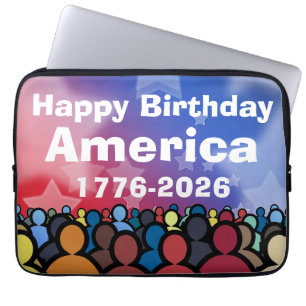 Happy Birthday America 1776 to 2026 Laptop Sleeve